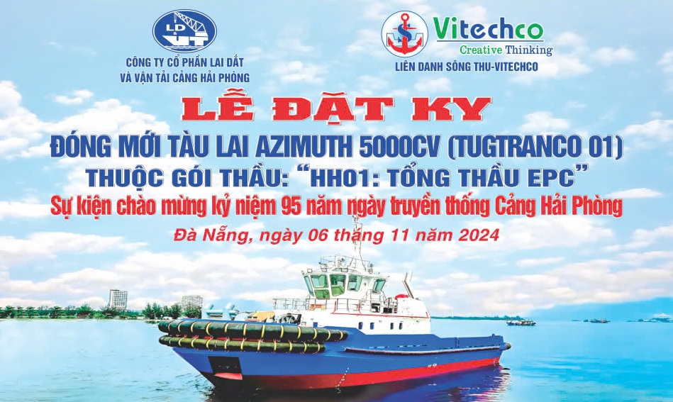 Lễ đặt ky đóng mới tàu lai Azimuth 